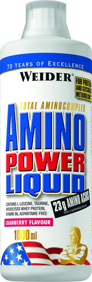 Joe Weider Amino Power Liquid, 1000 ml Flasche, Cola