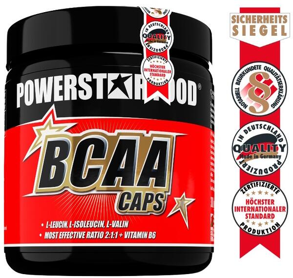 Powerstar Food BCAA CAPS, 300 Kapseln