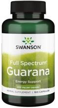 Swanson Full Spectrum Guarana 500 mg, 100 Kapseln