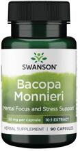 Swanson Bacopa Monnieri 50 mg 10:1 Extract, 90 Kapseln