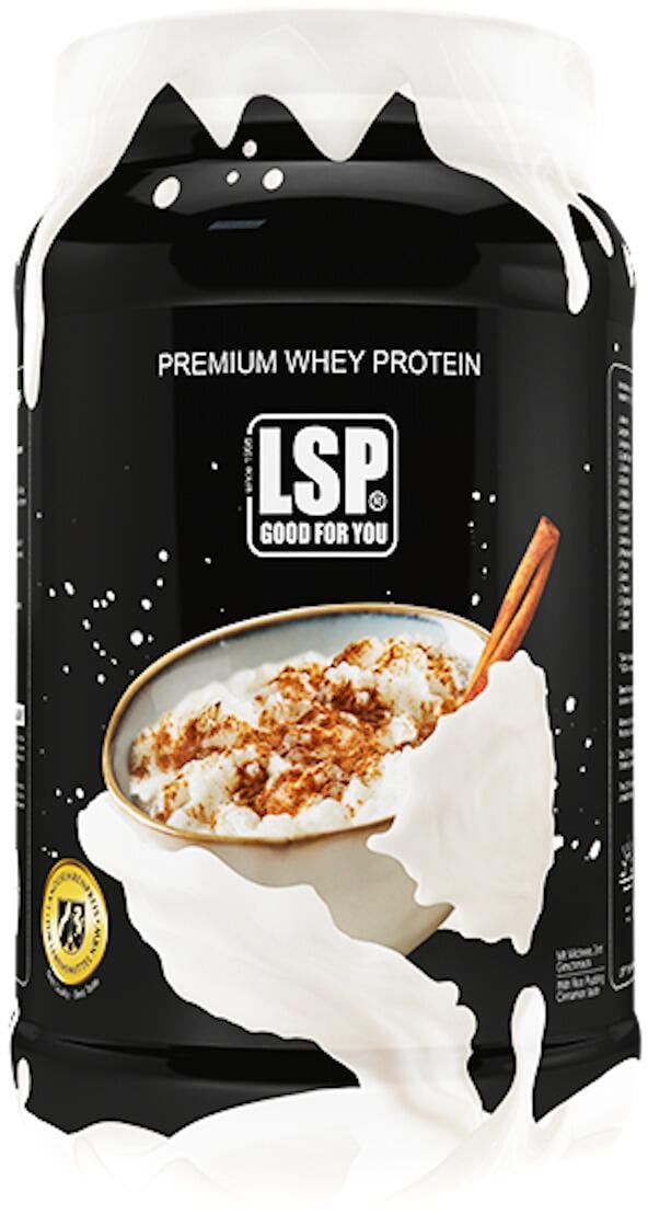 LSP Premium Whey Protein, 600g Dose, Milchreis Zimt