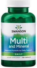 Swanson Multi and Mineral, 100 Kapseln