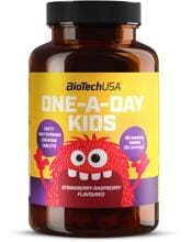 BioTech USA One-A-Day Kids, 90 Kautabletten, Strawberry-Raspberry