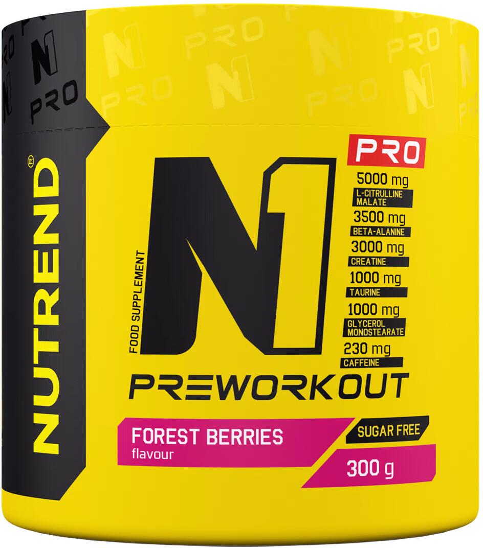 Nutrend N1 Pro Pre-Workout, 300 g Dose, Forest Berries