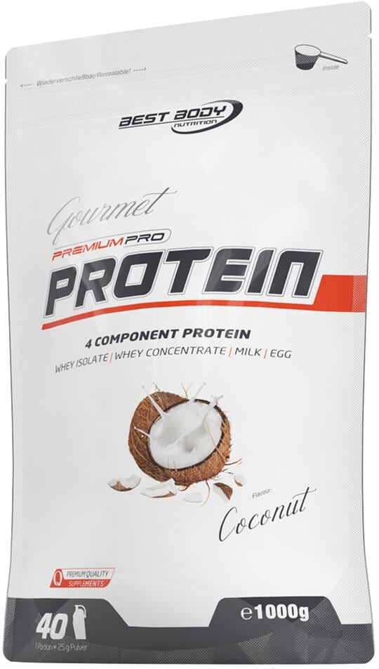 Best Body Nutrition Pro Protein, 1000g Zipp-Beutel, Coconut