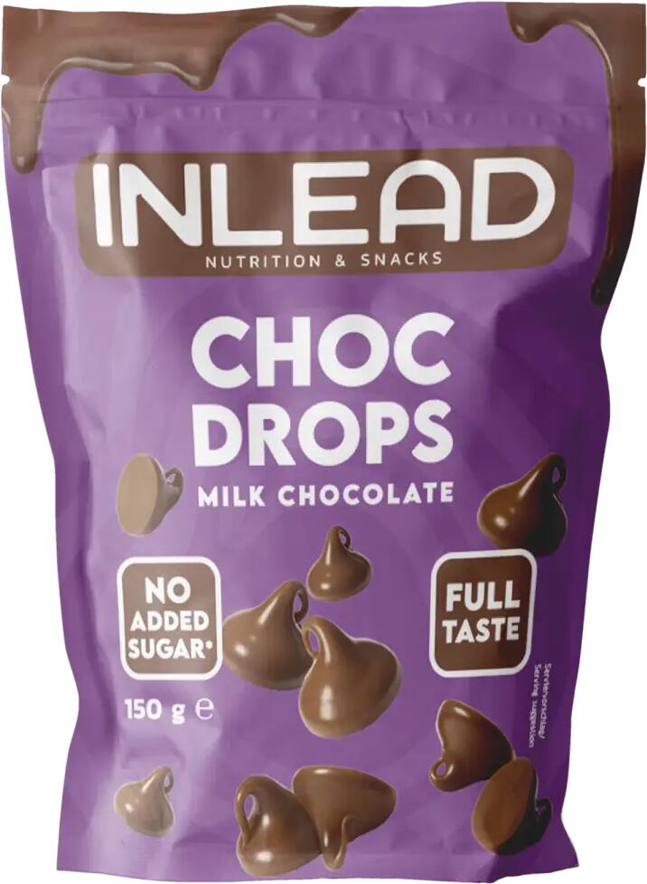 Inlead Choc Drops, 150 g Beutel, Milk Chocolate