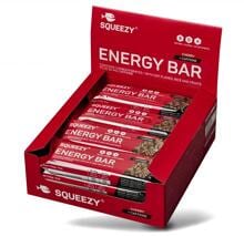 Squeezy Energy Super Bar +Caffeine, 12 x 50 g Box, Cherry