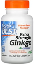 Doctor's Best Extra Strength Ginkgo - 120 mg, Kapseln