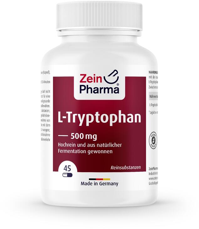 Zein Pharma L-Tryptophan, 500 mg, 45 Kapseln