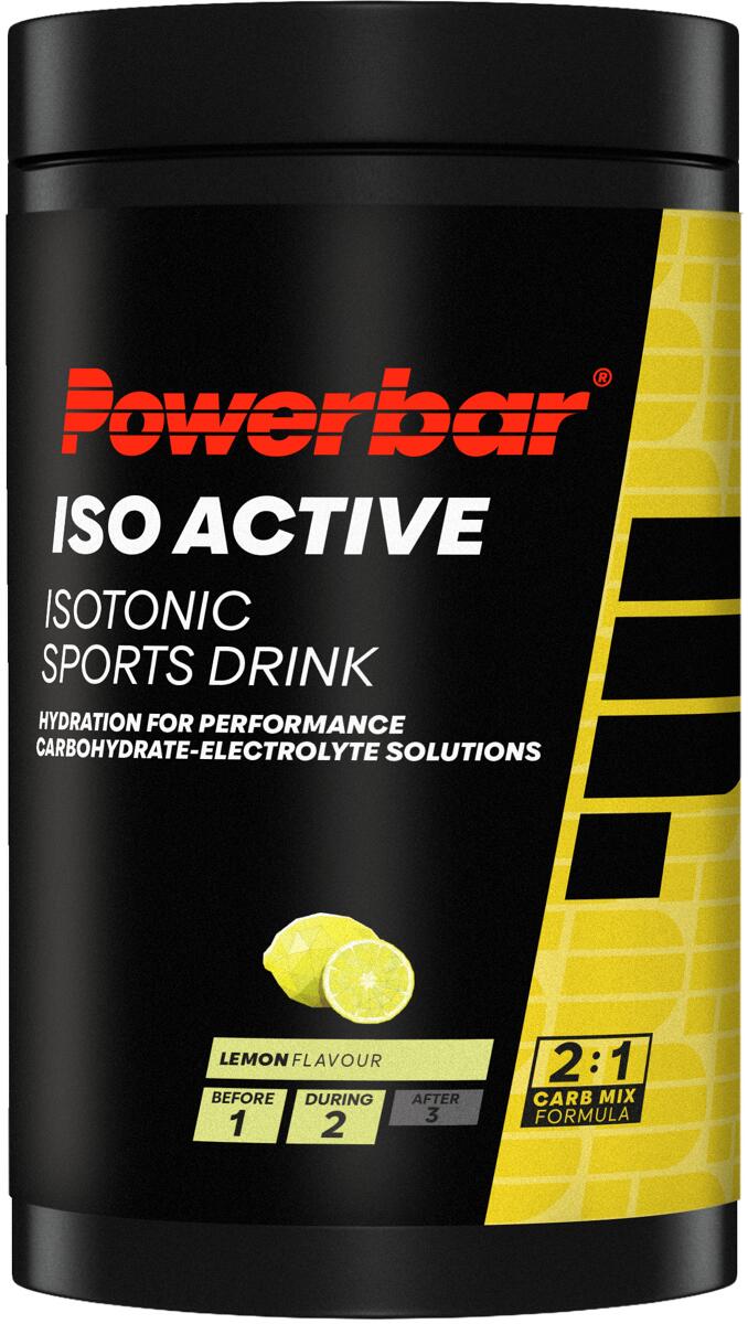 PowerBar IsoActive Sportgetränk, 600 g Dose, Lemon