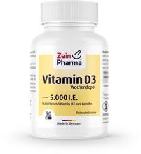 Zein Pharma Vitamin D3 Wochendepot 5000 IU, 90 Kapseln
