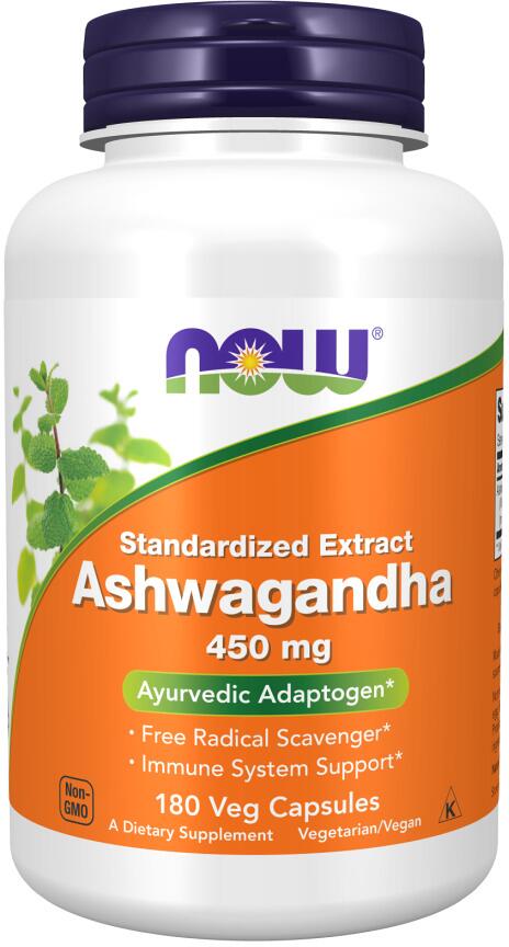 Now Foods Standardized Extract Ashwagandha - 450 mg, 180 Kapseln