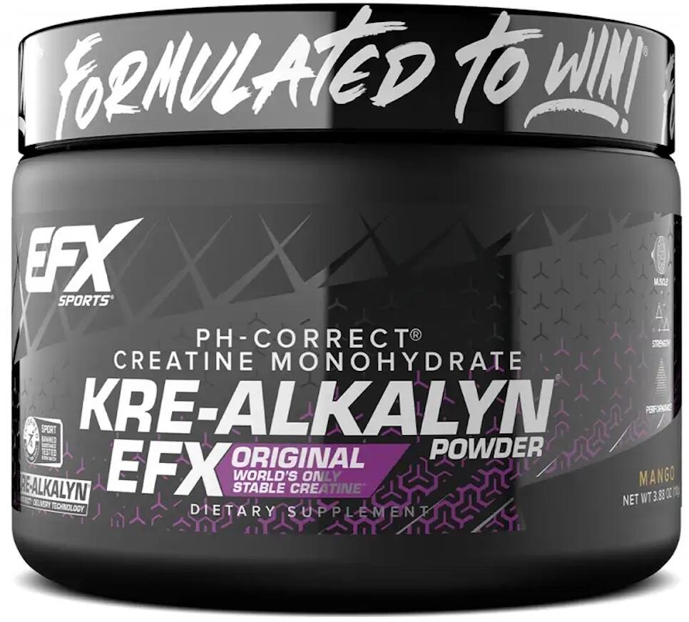 EFX Kre-Alkalyn Powder, 110 g Dose, Mango
