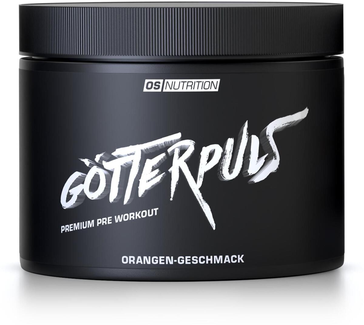 OS NUTRITION Götterpuls Premium Pre Workout, 308 g Dose, Orange