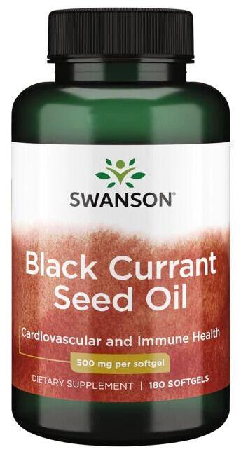 Swanson Black Currant Seed Oil 500 mg, 180 Kapseln
