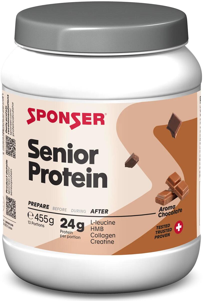 Sponser Senior Protein, 455 g Dose, Chocolate