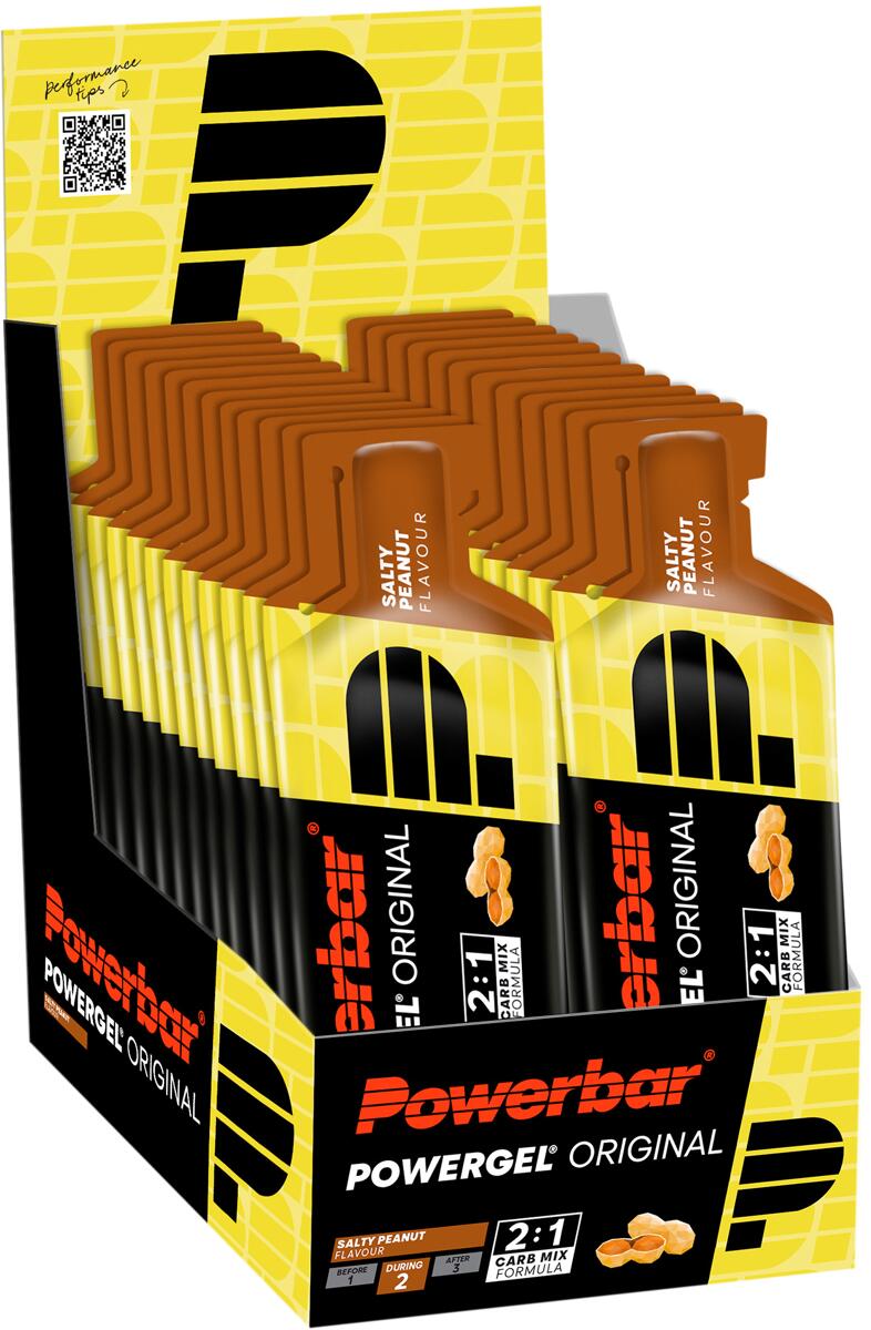 PowerBar Powergel Original, 24 x 41 g Beutel, Salty Peanut