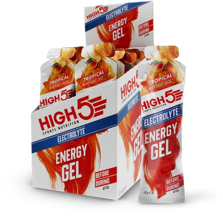 High5 Energy Gel Electrolyte, 20 x 60 g Beutel, Tropical