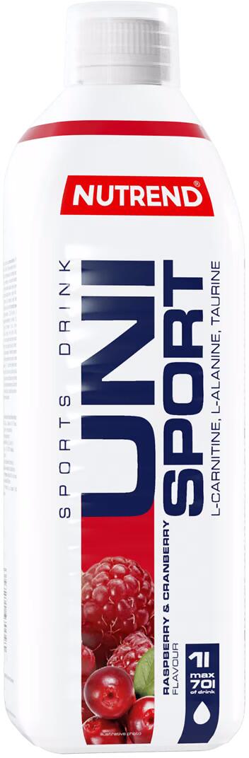 Nutrend Unisport – Sportgetränk Konzentrat, 1000 ml Flasche, Raspberry & Cranberry