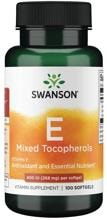 Swanson Vitamin E Mixed Tocopherols 400 IU, 100 Softgels