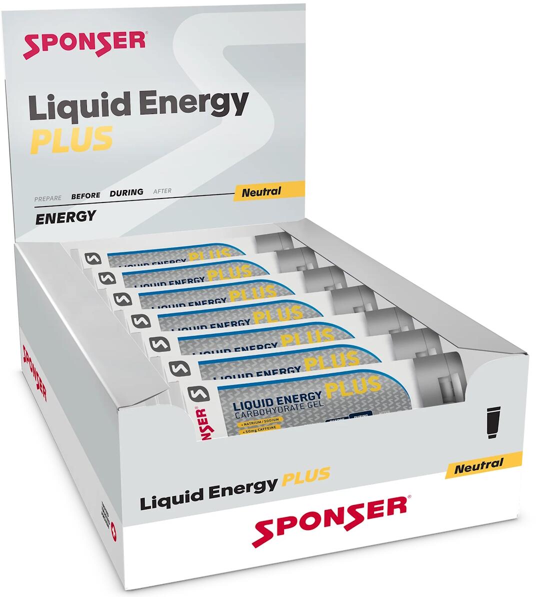 Sponser Liquid Energy Plus, 18 x 70 g Tube, Neutral
