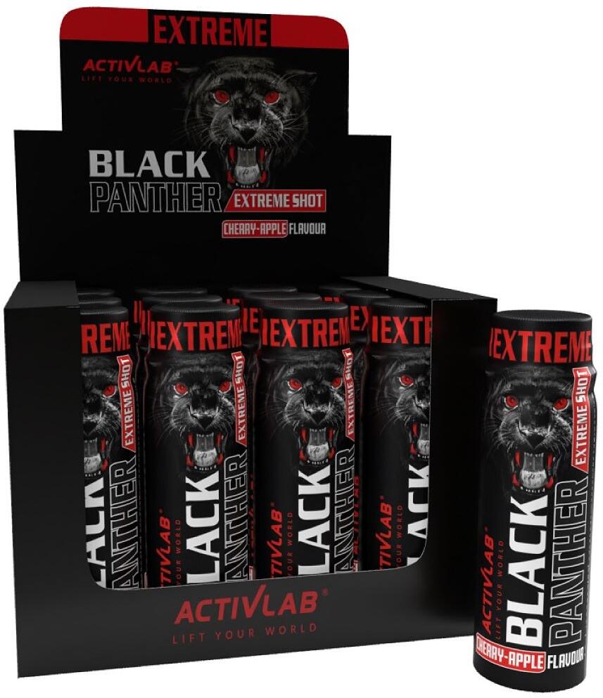 Activlab Black Wolf Extreme Shot, 80 ml x 12 Flaschen, Orange Cherry