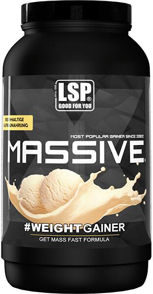LSP Massive X Weight Gainer, 1200g Dose, Vanilla Ice Cream