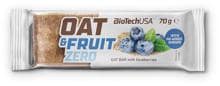 BioTech USA Oat & Fruits Zero Haferriegel, 20 x 70 g Riegel, Heidelbeere