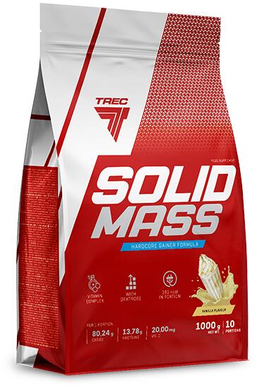Trec Nutrition Solid Mass - Hardcore Gainer Formula, 5800 g Beutel, Vanilla