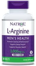 Natrol L-Arginine, 3000 mg, 90 Tabletten