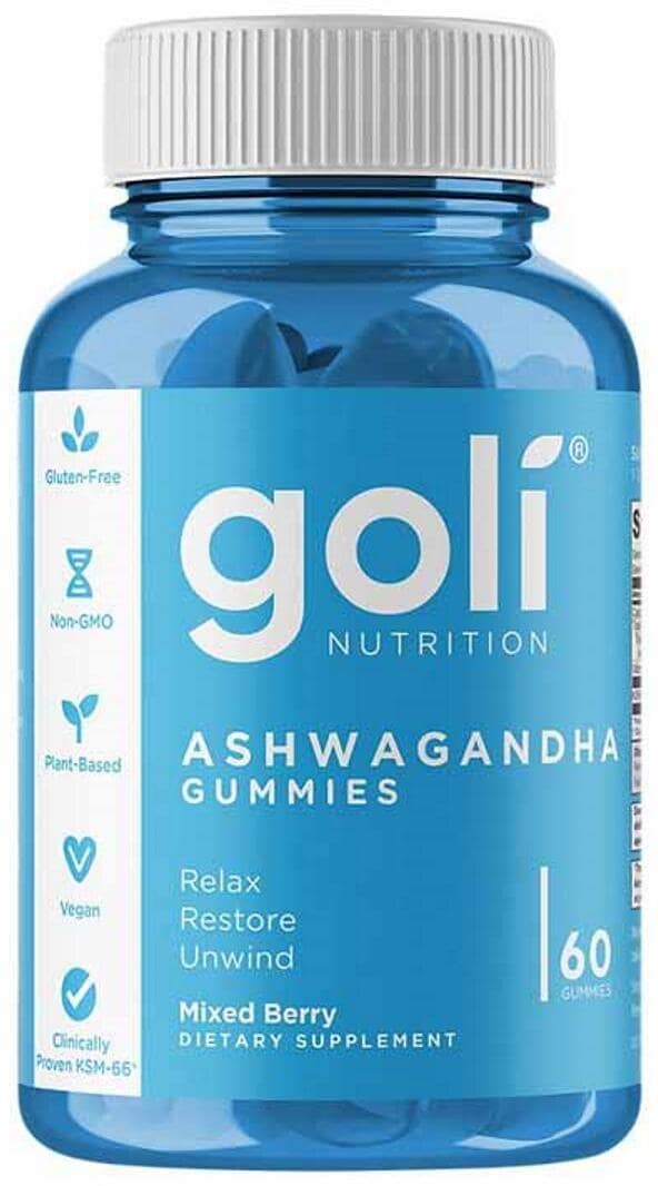 Goli Nutrition Ashwagandha Gummies, 60 Gummis, Mixed Berry