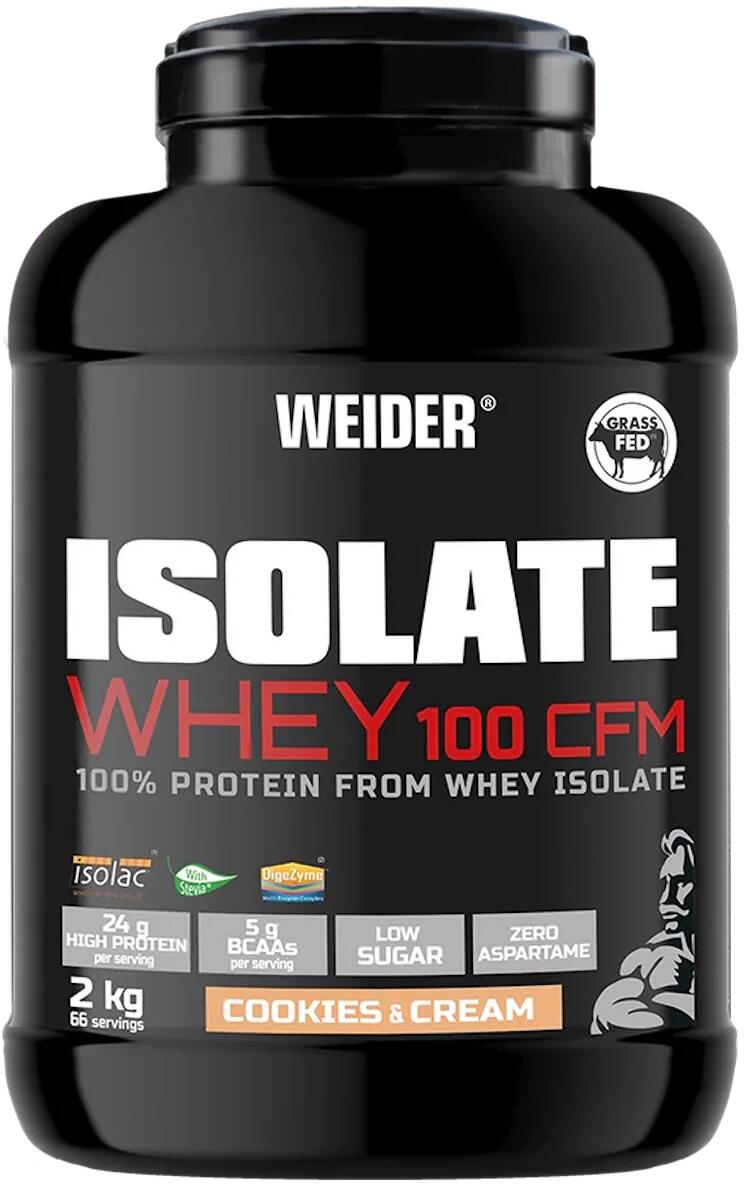 Weider Isolate Whey 100 CFM, 2000 g Dose, Cookies & Cream bei Metasport