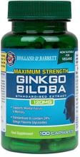 Holland & Barrett Maximum Strength Ginkgo Biloba - 120 mg, 100 Kapseln
