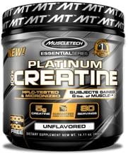 Muscletech Essential Series Platinum 100% Creatine, 400g Dose, Standard