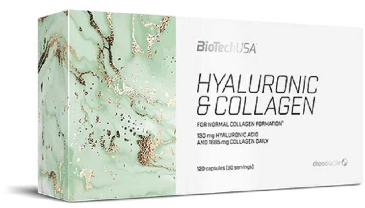 BioTech USA Hyaluronic & Collagen, 120 Kapseln