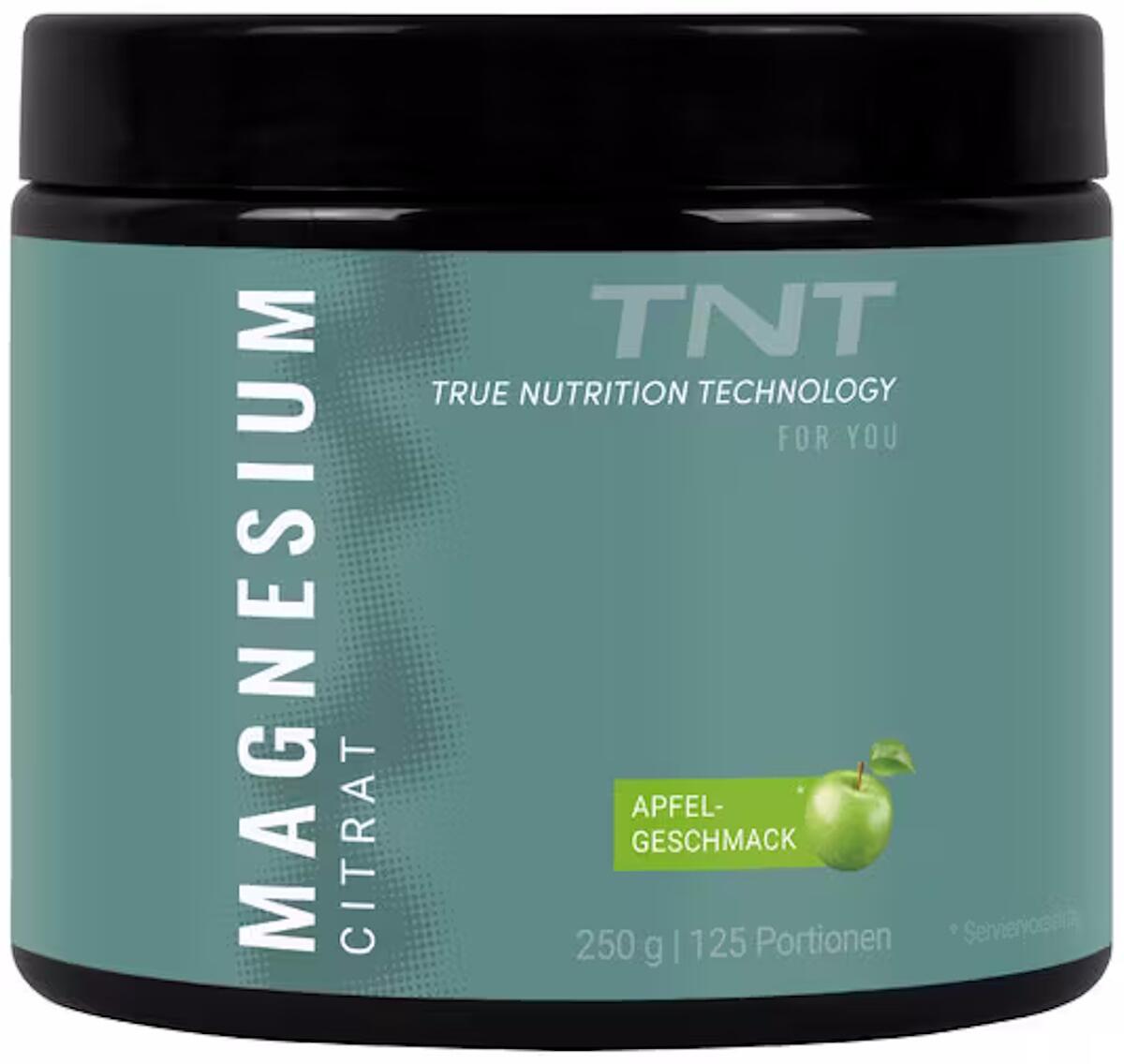 TNT Magnesium Citrat, 250 g Dose, Apfel