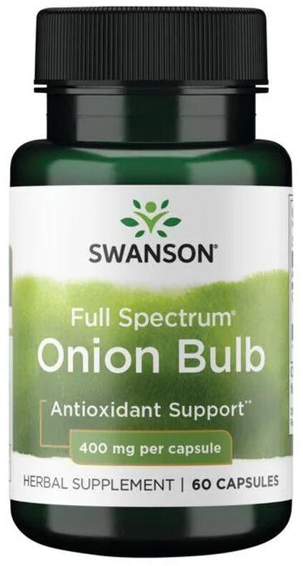 Swanson Full Spectrum Onion Bulb 400 mg, 60 Kapseln