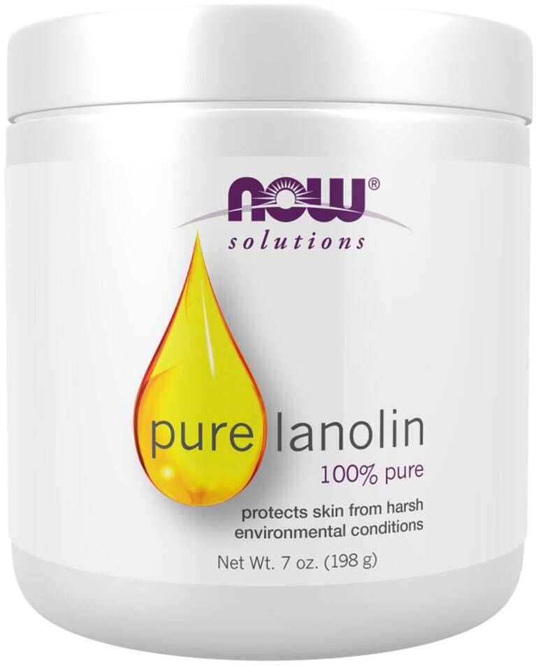 Now Foods Solutions Lanolin 100 % Pure – Haut Salbe, 198 g Dose