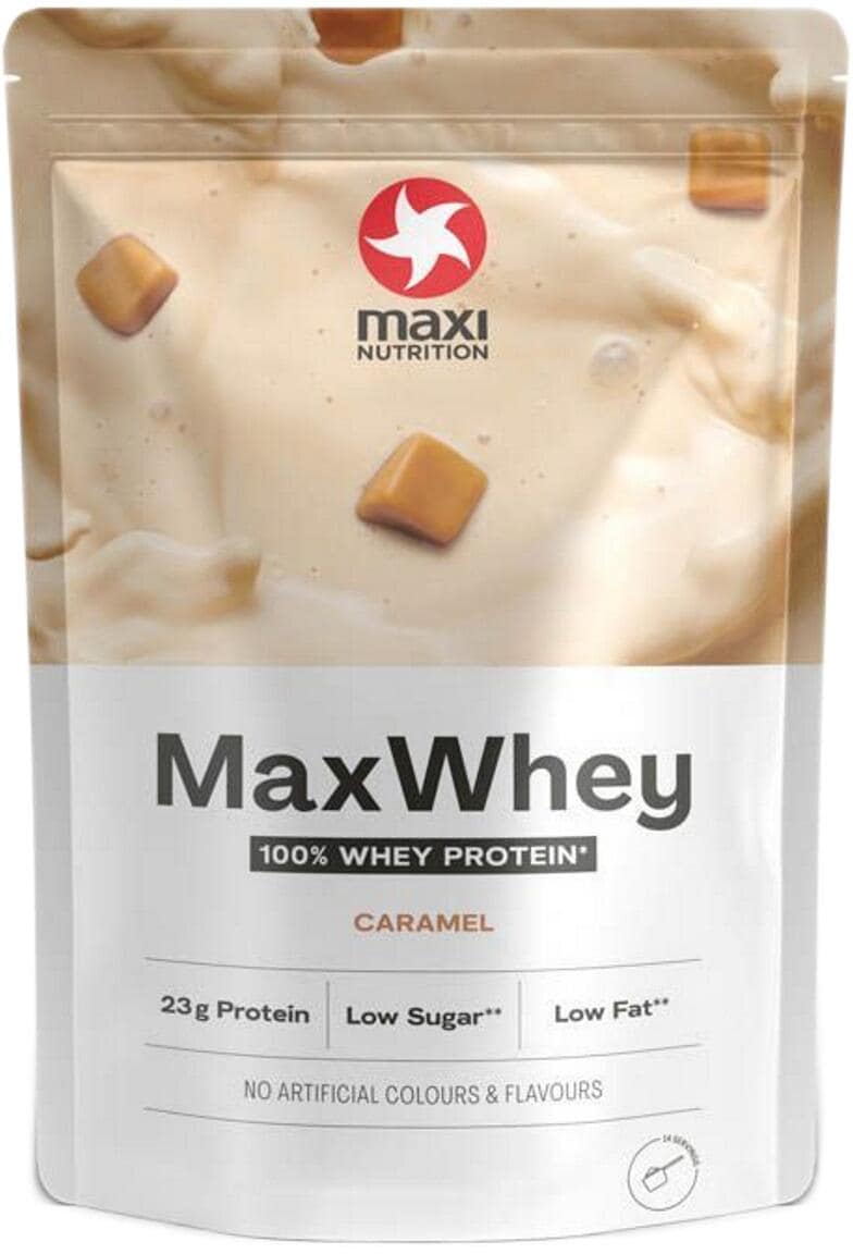 MaxiNutrition MaxWhey 100% Whey Protein, 420 g Beutel, Caramel