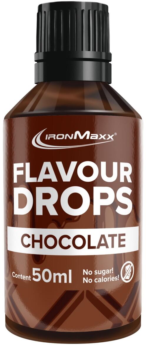 IronMaxx Flavour Drops, 50 ml Flasche, Schokolade