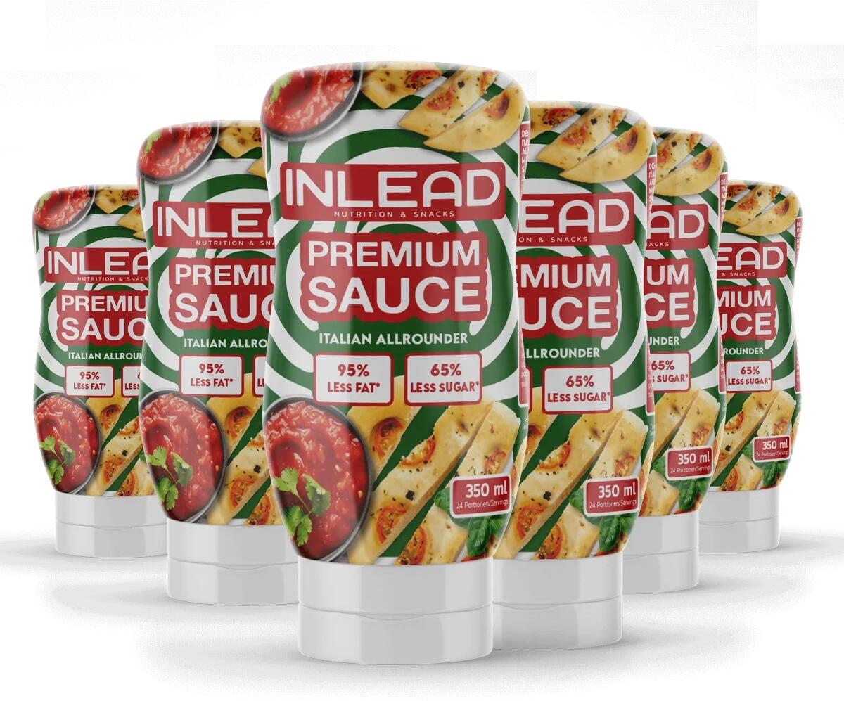 Inlead Premium Sauce, 6 x 350 ml Flasche, Italian Allrounder