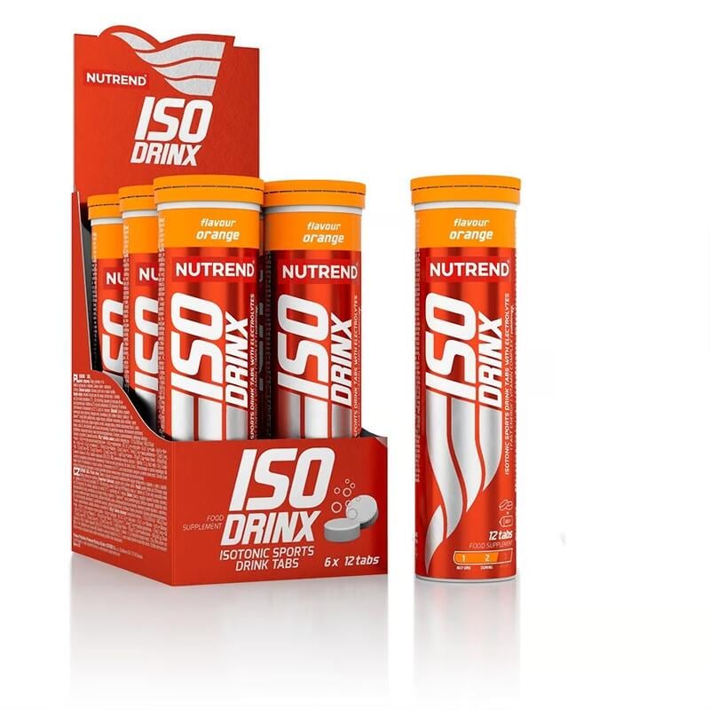 Nutrend Unisport Isodrinx Tabs, 6 × 12 Brausetabletten, Orange