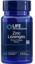 Life Extension Zinc Lozenges - Zink Lutschtabletten, 60 Stück, Zitrus - Orange
