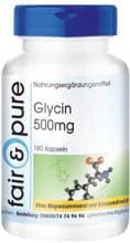 fair & pure Glycin (500 mg), 180 Kapseln Dose
