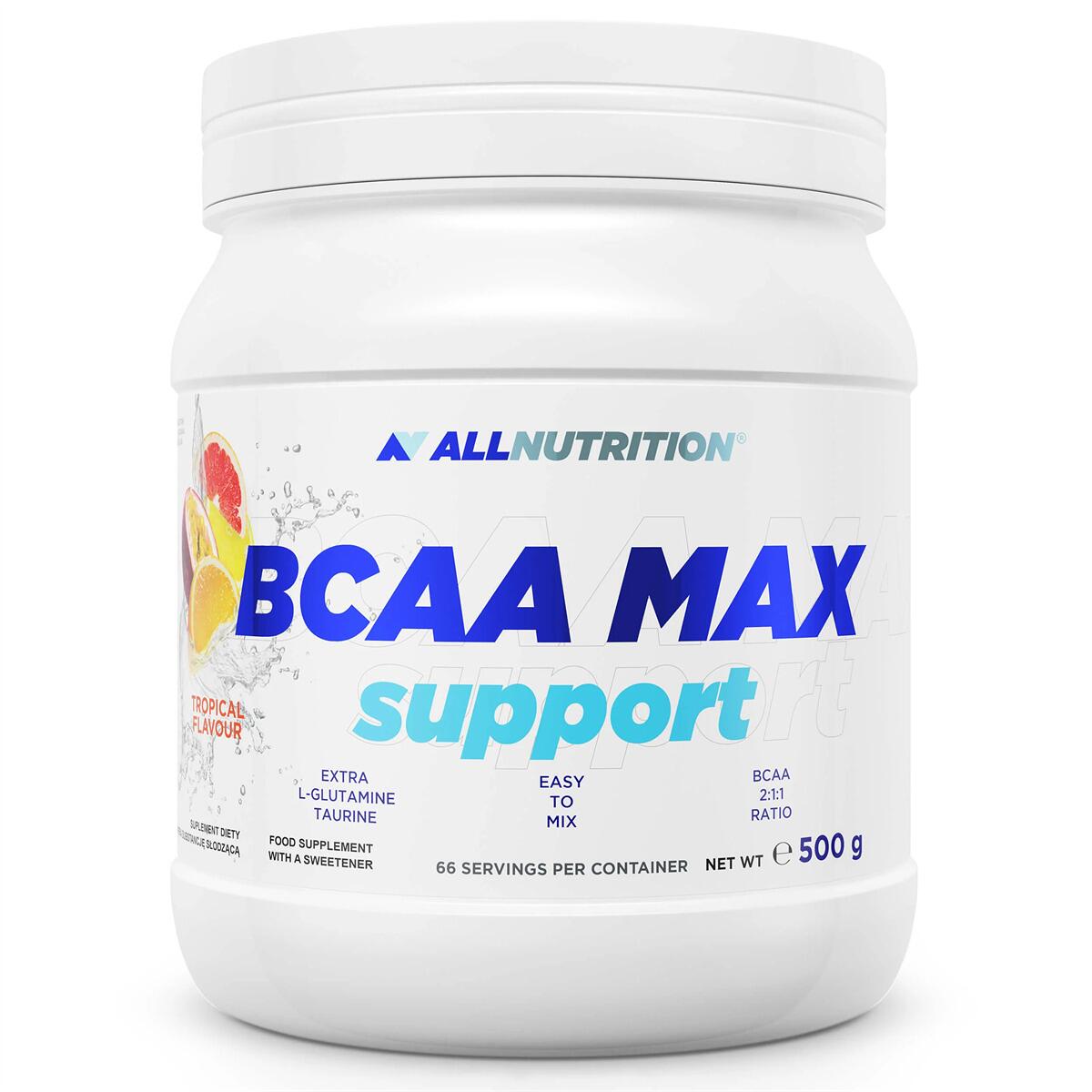 Allnutrition BCAA Max Support, 500 g Dose, Tropical