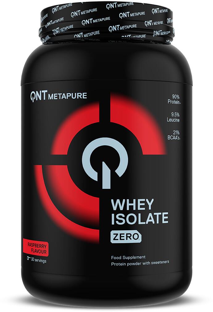 QNT Metapure Zero Carb Whey Isolate, 908 g Dose, Raspberry