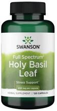 Swanson Full Spectrum Holy Basil Leaf 400 mg, 120 Kapseln