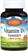 Carlson Labs Vitamin D3, 60 Gummis, Frucht