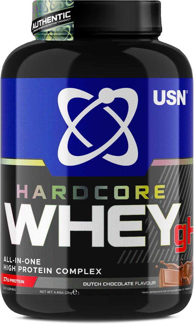 USN Hardcore Whey gH, 2000 g Dose, Chocolate