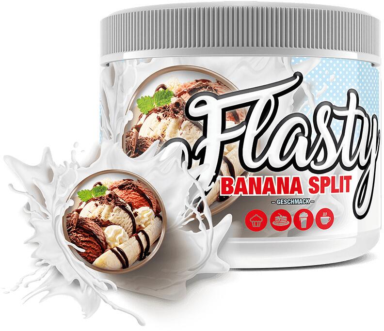 #sinob Flasty Geschmackspulver, 250 g Dose, Banana Split